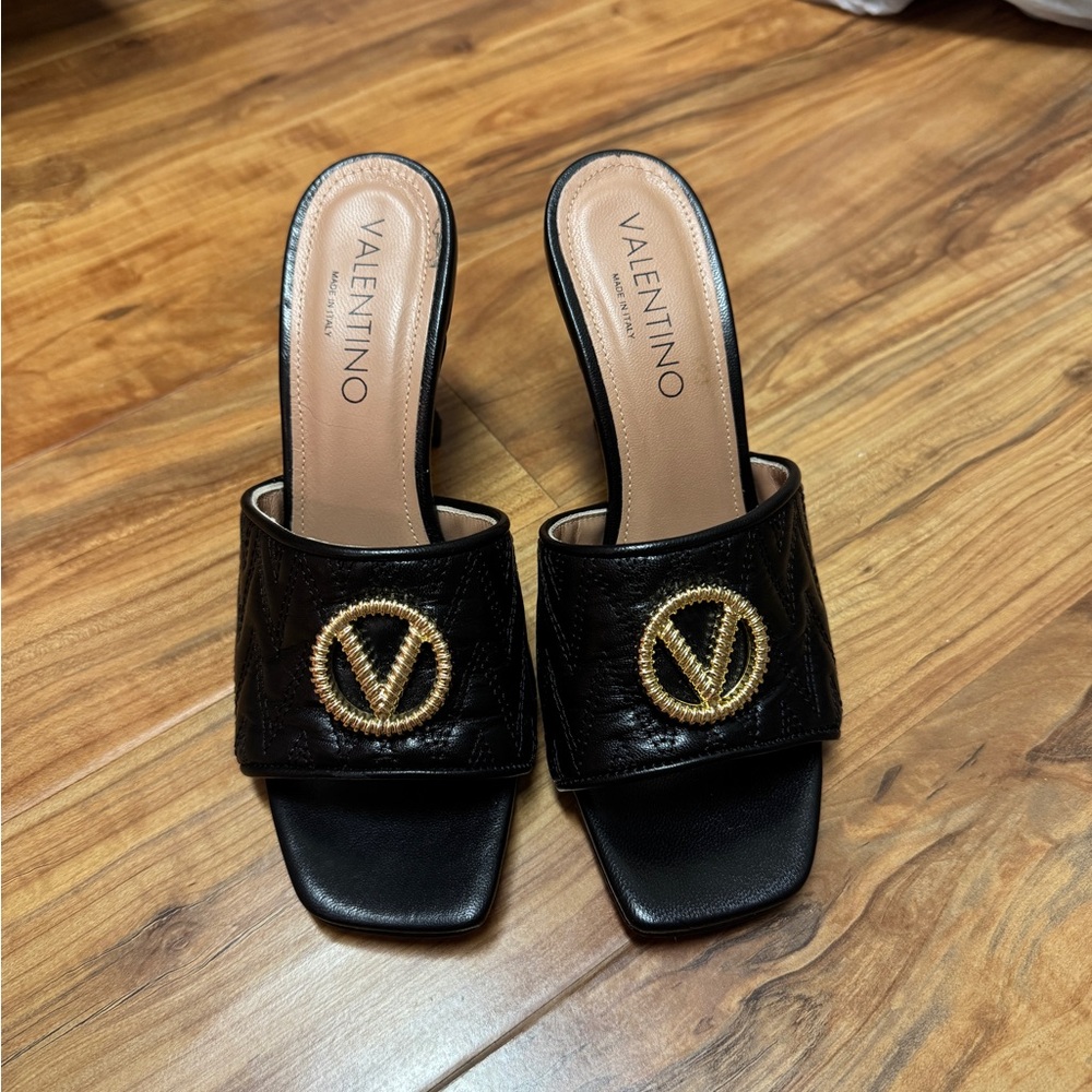 Valentino by Mario Valentino Venere Quilted Leather Heels